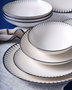 Hermia GBSATN24Y4R33063 Vajilla de Porcelana 24 Piezas Apta Lavavajillas y Microondas